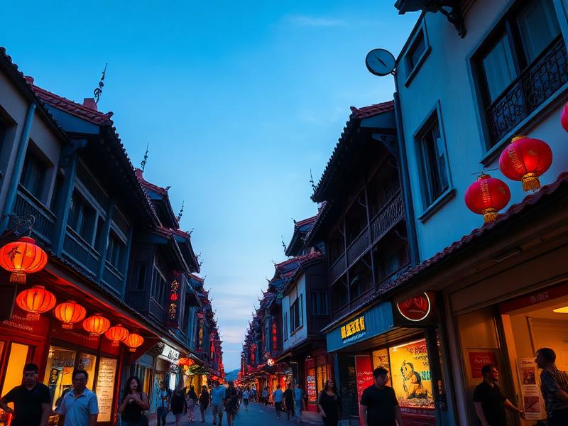 Singapore Chinatown lanterns